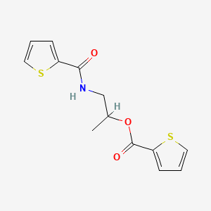 molecular formula C13H13NO3S2 B13370929 1-Methyl-2-[(2-thienylcarbonyl)amino]ethyl 2-thiophenecarboxylate 