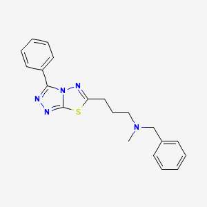 N-benzyl-N-methyl-N-[3-(3-phenyl[1,2,4]triazolo[3,4-b][1,3,4]thiadiazol-6-yl)propyl]amine