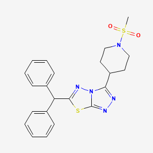 6-(Diphenylmethyl)-3-[1-(methylsulfonyl)piperidin-4-yl][1,2,4]triazolo[3,4-b][1,3,4]thiadiazole