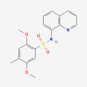 2,5-dimethoxy-4-methyl-N-(8-quinolinyl)benzenesulfonamide