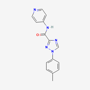 1-(4-methylphenyl)-N-(4-pyridinyl)-1H-1,2,4-triazole-3-carboxamide