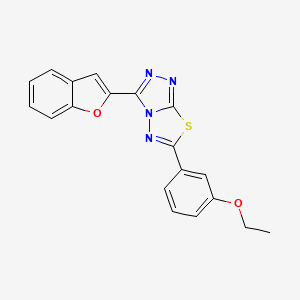 3-(1-Benzofuran-2-yl)-6-(3-ethoxyphenyl)[1,2,4]triazolo[3,4-b][1,3,4]thiadiazole