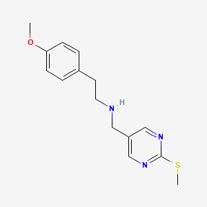 2-(4-methoxyphenyl)-N-{[2-(methylsulfanyl)-5-pyrimidinyl]methyl}ethanamine