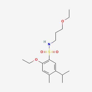 2-ethoxy-N-(3-ethoxypropyl)-5-isopropyl-4-methylbenzenesulfonamide