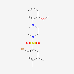 1-[(2-Bromo-4,5-dimethylphenyl)sulfonyl]-4-(2-methoxyphenyl)piperazine