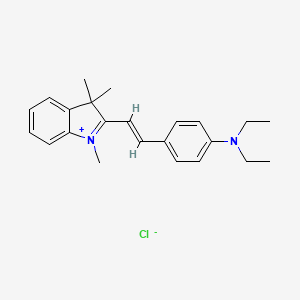 molecular formula C23H29ClN2 B1337106 2-[2-[4-(二乙氨基)苯基]乙烯基]-1,3,3-三甲基-3H-吲哚氯化物 CAS No. 6359-45-1