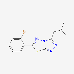 6-(2-Bromophenyl)-3-isobutyl[1,2,4]triazolo[3,4-b][1,3,4]thiadiazole