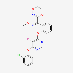 molecular formula C21H16ClFN4O5 B1337108 氟环唑，(Z)- CAS No. 887973-21-9