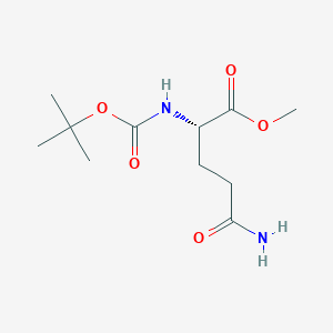 molecular formula C11H20N2O5 B133711 Boc-L-glutamine methyl ester CAS No. 4976-88-9