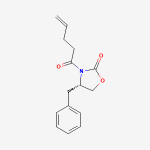 molecular formula C15H17NO3 B1337131 (S)-4-苄基-3-(戊-4-烯酰)恶唑烷-2-酮 CAS No. 104266-88-8