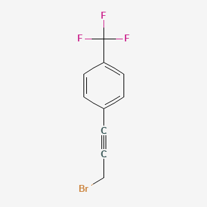 molecular formula C10H6BrF3 B1337142 1-(3-溴丙-1-炔-1-基)-4-(三氟甲基)苯 CAS No. 173019-83-5