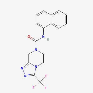 N-(naphthalen-1-yl)-3-(trifluoromethyl)-5,6-dihydro[1,2,4]triazolo[4,3-a]pyrazine-7(8H)-carboxamide