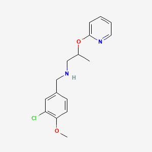 N-(3-chloro-4-methoxybenzyl)-N-[2-(2-pyridinyloxy)propyl]amine