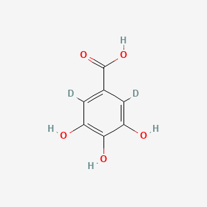 B1337149 2,6-Dideuterio-3,4,5-trihydroxybenzoic acid CAS No. 294660-92-7