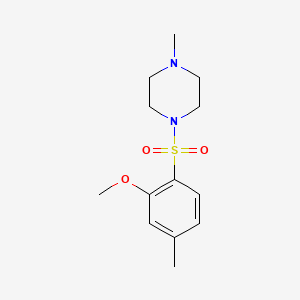 Methyl 5-methyl-2-[(4-methyl-1-piperazinyl)sulfonyl]phenyl ether