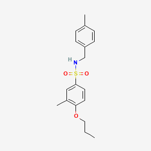 3-methyl-N-(4-methylbenzyl)-4-propoxybenzenesulfonamide