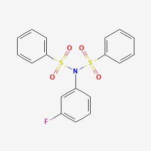 N-(3-fluorophenyl)-N-(phenylsulfonyl)benzenesulfonamide