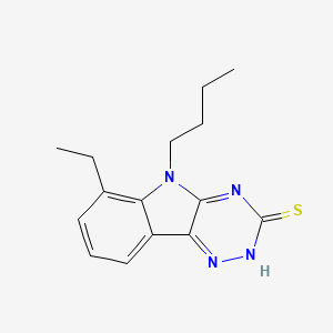 5-butyl-6-ethyl-5H-[1,2,4]triazino[5,6-b]indole-3-thiol