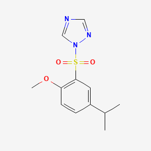 1-[(5-isopropyl-2-methoxyphenyl)sulfonyl]-1H-1,2,4-triazole