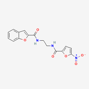 N-{2-[(5-nitro-2-furoyl)amino]ethyl}-1-benzofuran-2-carboxamide