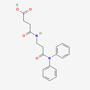 molecular formula C19H20N2O4 B13371581 4-{[3-(Diphenylamino)-3-oxopropyl]amino}-4-oxobutanoic acid 