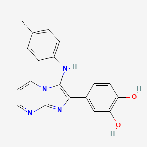 4-[3-(4-Toluidino)imidazo[1,2-a]pyrimidin-2-yl]-1,2-benzenediol