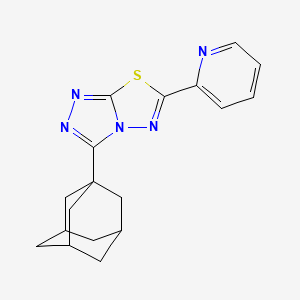 3-(1-Adamantyl)-6-(2-pyridinyl)[1,2,4]triazolo[3,4-b][1,3,4]thiadiazole