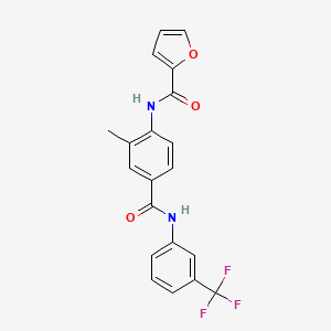 N-(2-methyl-4-{[3-(trifluoromethyl)anilino]carbonyl}phenyl)-2-furamide