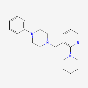 1-Phenyl-4-{[2-(1-piperidinyl)-3-pyridinyl]methyl}piperazine