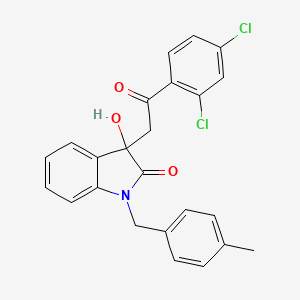 3-[2-(2,4-dichlorophenyl)-2-oxoethyl]-3-hydroxy-1-(4-methylbenzyl)-1,3-dihydro-2H-indol-2-one