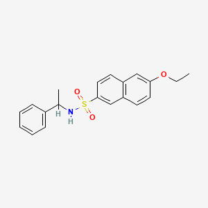 6-ethoxy-N-(1-phenylethyl)-2-naphthalenesulfonamide