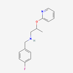 N-(4-fluorobenzyl)-2-(pyridin-2-yloxy)propan-1-amine