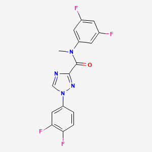 1-(3,4-difluorophenyl)-N-(3,5-difluorophenyl)-N-methyl-1H-1,2,4-triazole-3-carboxamide