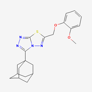 3-(1-Adamantyl)-6-[(2-methoxyphenoxy)methyl][1,2,4]triazolo[3,4-b][1,3,4]thiadiazole