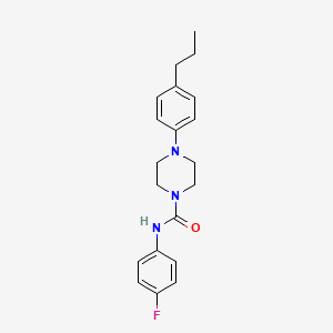 N-(4-fluorophenyl)-4-(4-propylphenyl)-1-piperazinecarboxamide