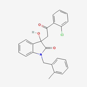 3-[2-(2-chlorophenyl)-2-oxoethyl]-3-hydroxy-1-(2-methylbenzyl)-1,3-dihydro-2H-indol-2-one