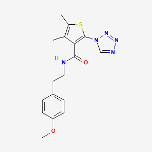 N-[2-(4-methoxyphenyl)ethyl]-4,5-dimethyl-2-(1H-tetraazol-1-yl)-3-thiophenecarboxamide