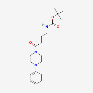 Tert-butyl 4-oxo-4-(4-phenyl-1-piperazinyl)butylcarbamate