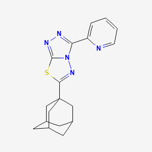 6-(1-Adamantyl)-3-(2-pyridinyl)[1,2,4]triazolo[3,4-b][1,3,4]thiadiazole