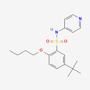 2-butoxy-5-tert-butyl-N-(4-pyridinyl)benzenesulfonamide