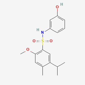 N-(3-hydroxyphenyl)-5-isopropyl-2-methoxy-4-methylbenzenesulfonamide