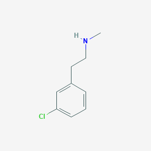 B1337177 N-Methyl 3-chlorophenethylamine CAS No. 52516-20-8