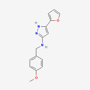 3-(furan-2-yl)-N-(4-methoxybenzyl)-1H-pyrazol-5-amine