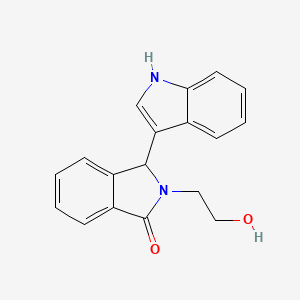 2-(2-hydroxyethyl)-3-(1H-indol-3-yl)-1-isoindolinone