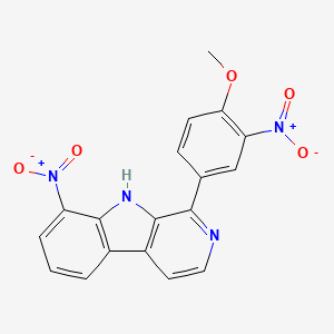 1-(4-methoxy-3-nitrophenyl)-8-nitro-9H-beta-carboline