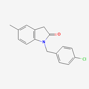 1-(4-chlorobenzyl)-5-methyl-1,3-dihydro-2H-indol-2-one