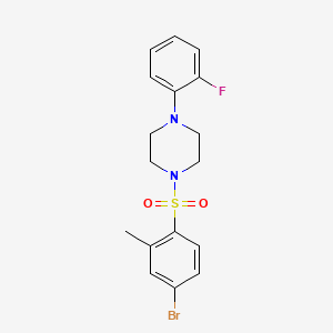 1-[(4-Bromo-2-methylphenyl)sulfonyl]-4-(2-fluorophenyl)piperazine