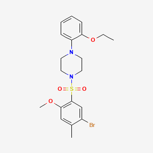 1-[(5-Bromo-2-methoxy-4-methylphenyl)sulfonyl]-4-(2-ethoxyphenyl)piperazine