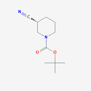 molecular formula C11H18N2O2 B1337191 1-N-Boc-3-(R)-氰基哌啶 CAS No. 915226-44-7
