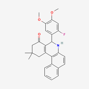 5-(2-fluoro-4,5-dimethoxyphenyl)-2,2-dimethyl-2,3,5,6-tetrahydrobenzo[a]phenanthridin-4(1H)-one